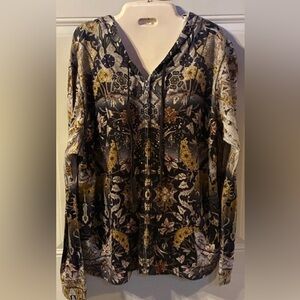 Xl old world gorgeous nwot zip up hoodie